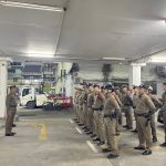 ปล่อยแถวข้าราชการตำรวจ สน.สำราญราษฎร์ ที่ประจำหน่วยเลือกตั้งทั้งเขตพระนครและป้อมปราบศัตรูพ่าย